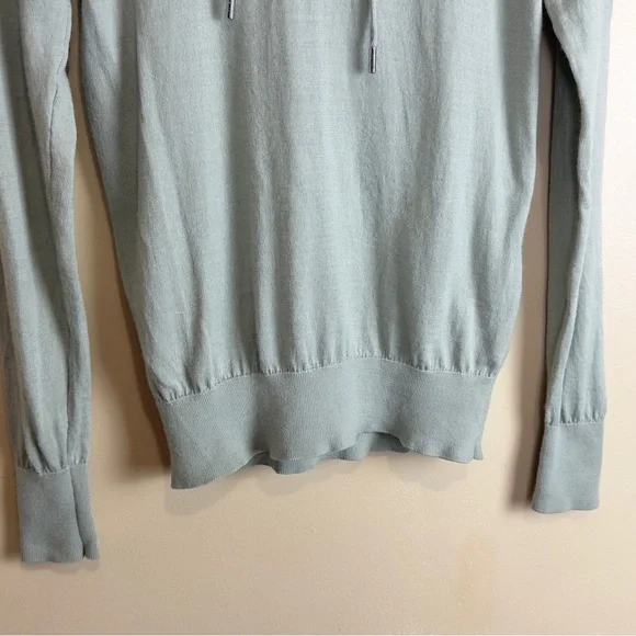 Reiss Women’s Hoodie Extra Fine Wool Green Size S Casual Comfortable - Picture 3 of 12